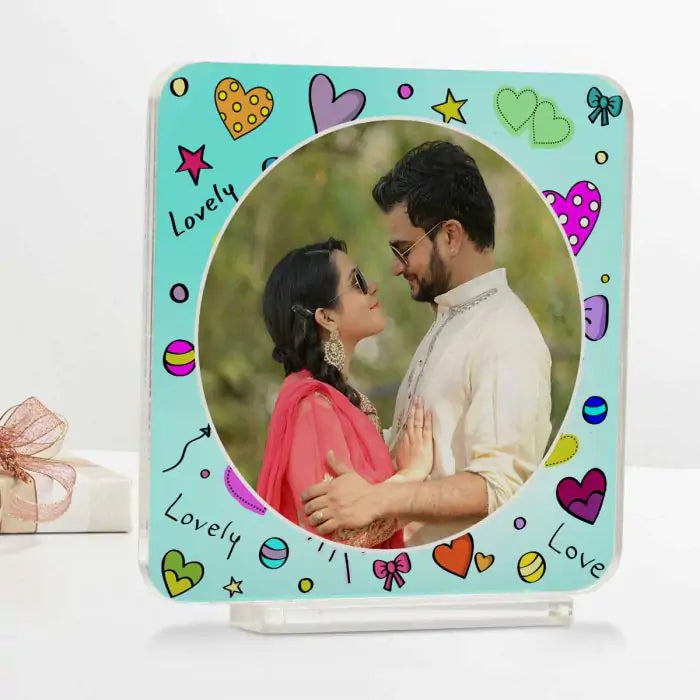 Personalised Lovely Love Acrylic Plaque-1
