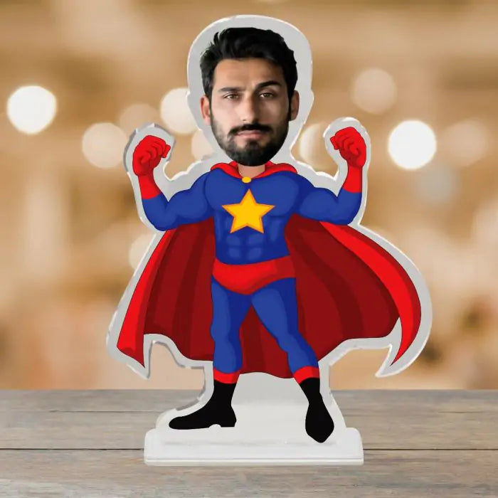 Personalised Superman Picture Stand-1