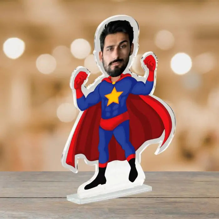 Personalised Superman Picture Stand-2