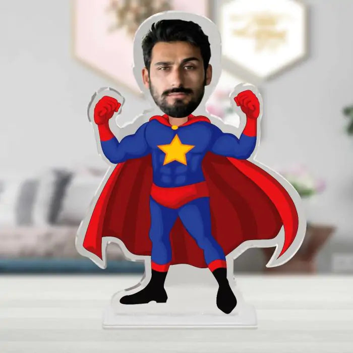 Personalised Superman Picture Stand-3