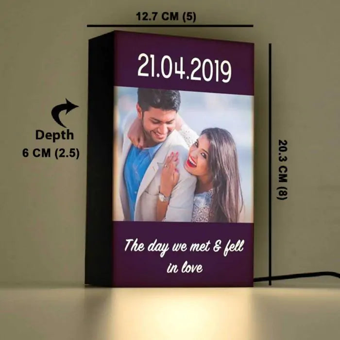 Our Love Story Personalised Lamp-2