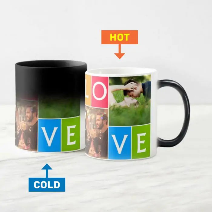 Personalized Love Photo Magic Coffee Mug for Valentine's Day 2