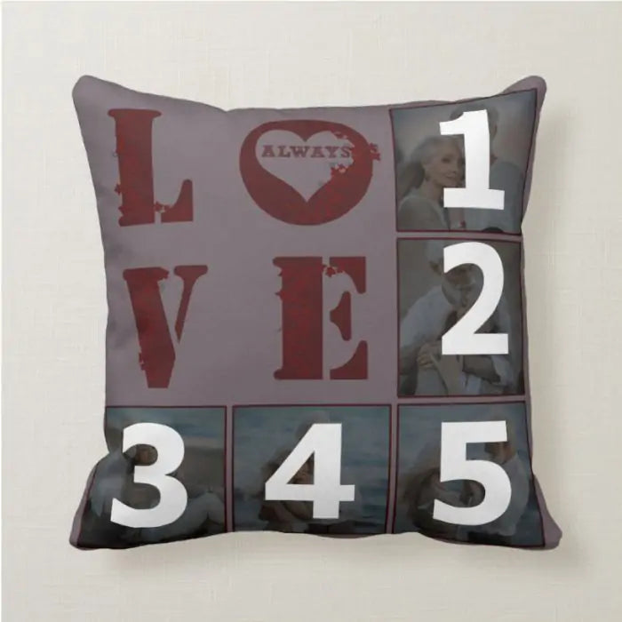 Personalized Love Always Photo Cushion Gift for Couple 6
