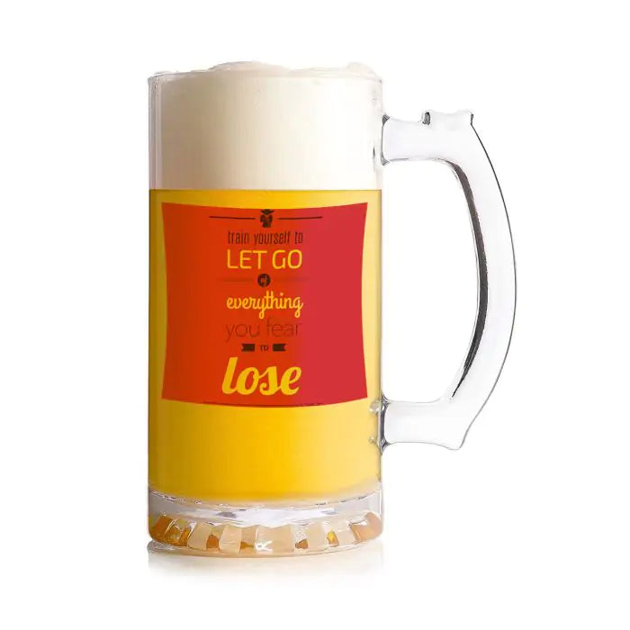 Let Go Beer Mug 600ml - Beer Lover Gift