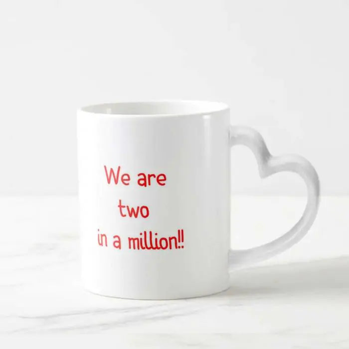 We Are Two In A Million Ceramic Coffee Mug Gift for Valentine's Day-3