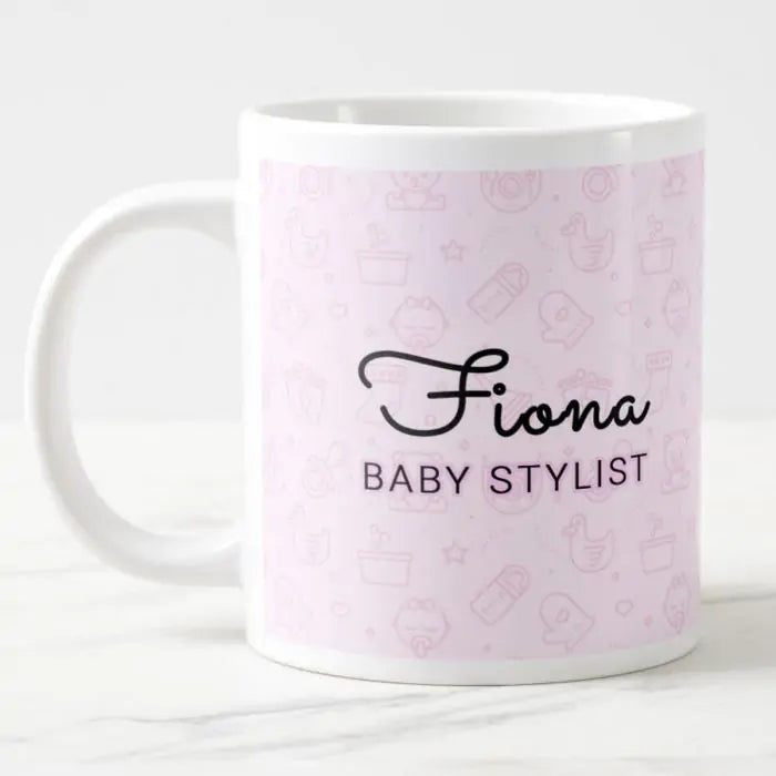 Personalised Baby Stylist Baby Shower Gift Mug-4