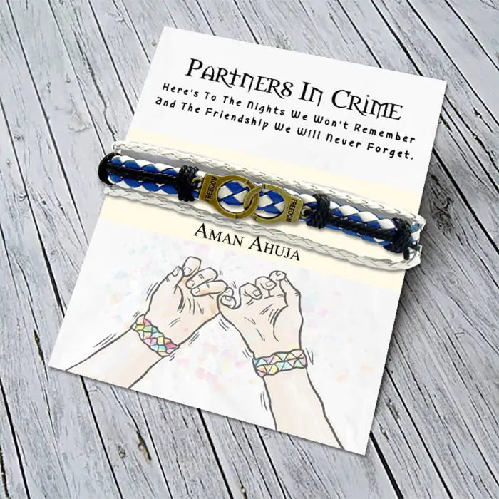 Vintage Nautical Partners In Crime Bracelet-2