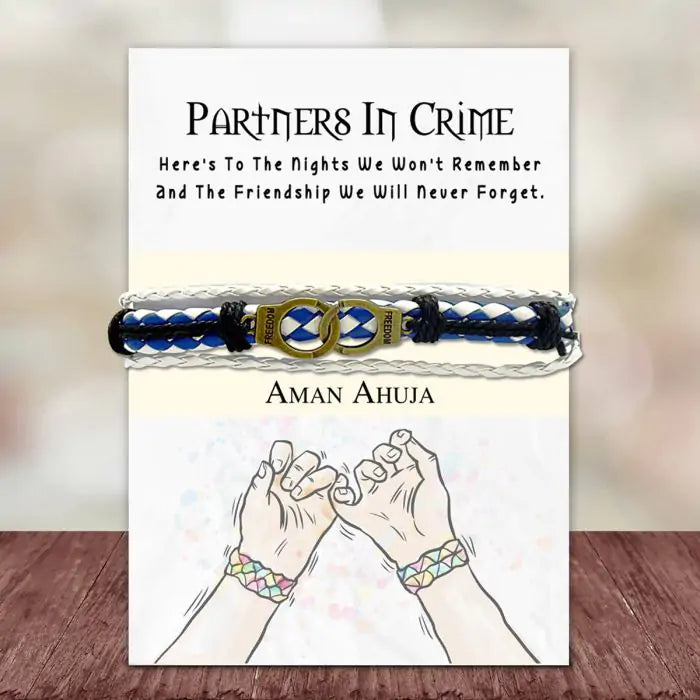 Vintage Nautical Partners In Crime Bracelet-3