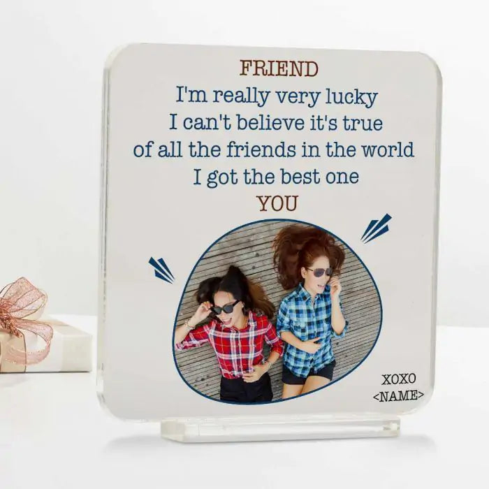 Lucky Me Personalised Friendship Keepsake