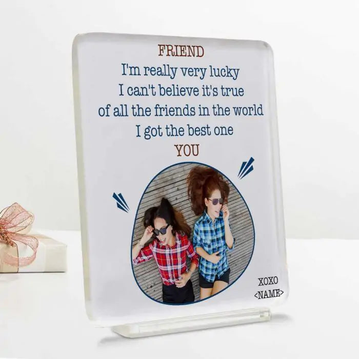 Lucky Me Personalised Friendship Keepsake