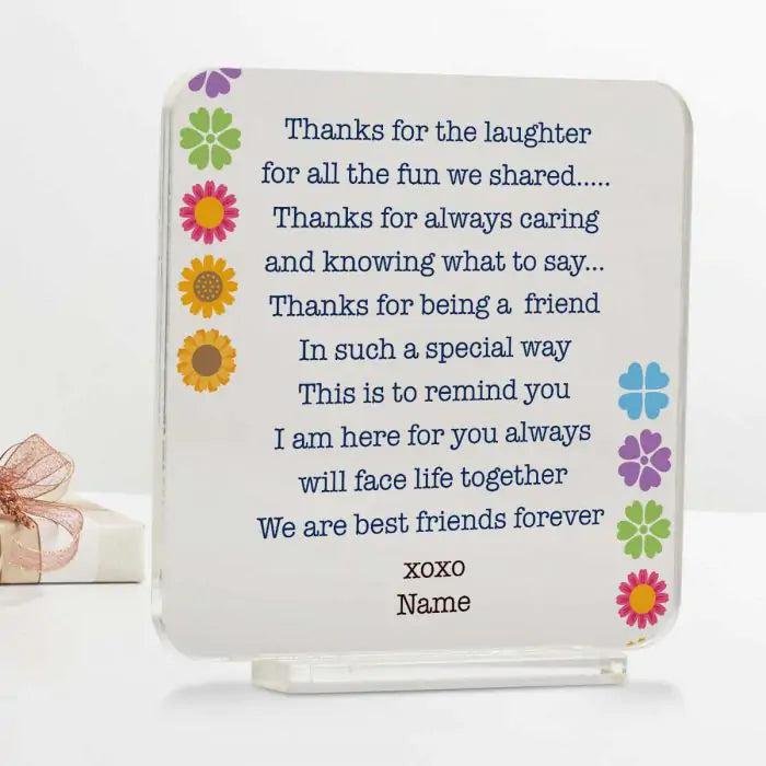 Friends Forever Personalised Friendship Keepsake