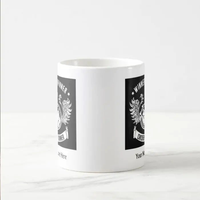 Personalised Winner Winner Chicken Dinner Ceramic Mug