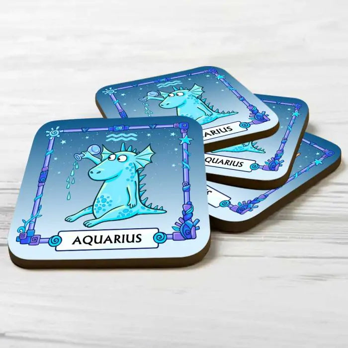 Aquarius  Coaster  Set of  4