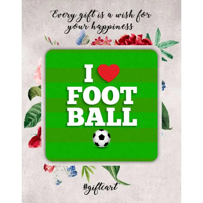 I Heart Football Fridge  Magnet