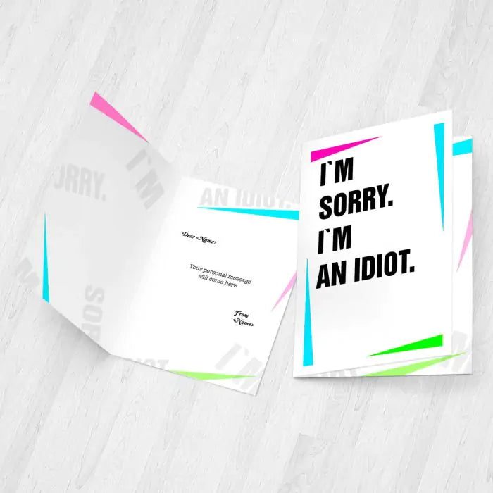 Personalised I Am Sorry Greeting Card-2