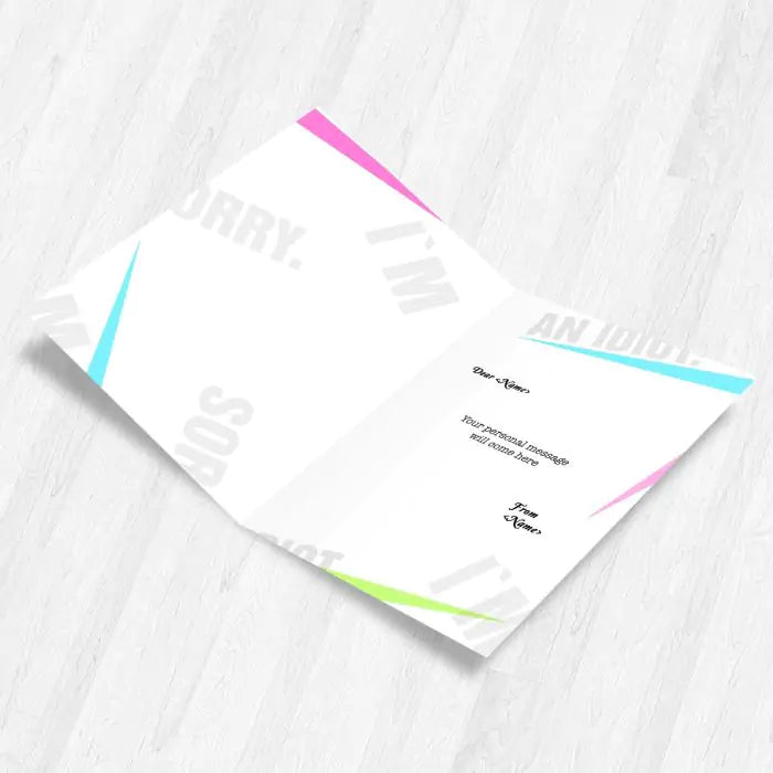 Personalised I Am Sorry Greeting Card-3