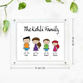 Family Name Personalised Family Poster Frame