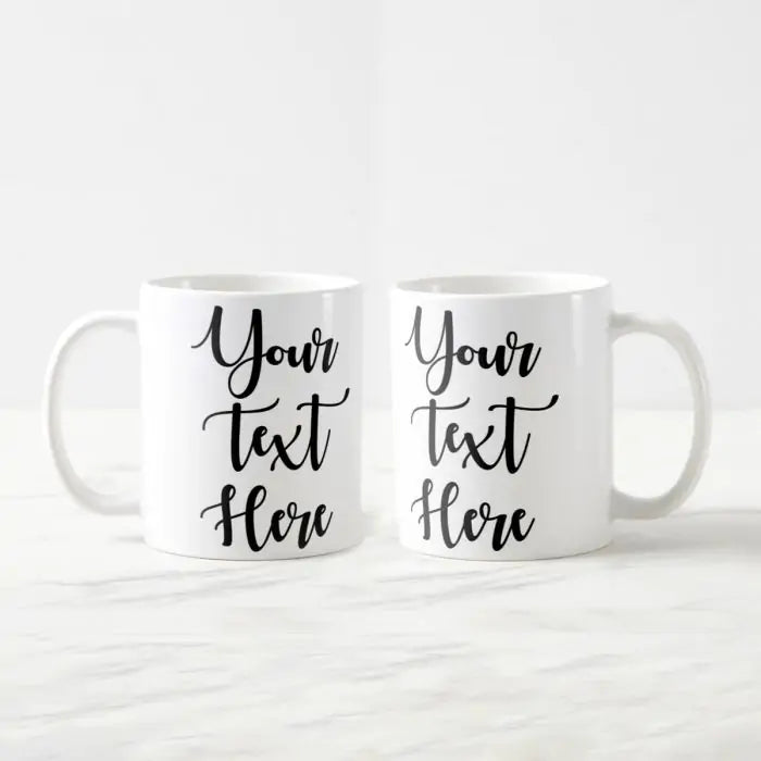 Personalised Text Ceramic Mug