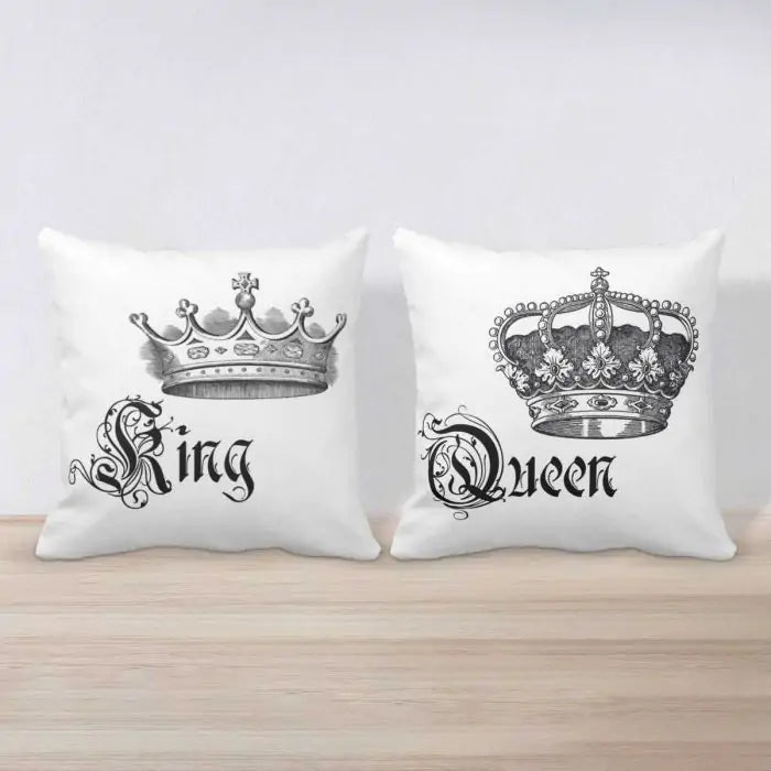 King and Queen Cushion - Set of 2