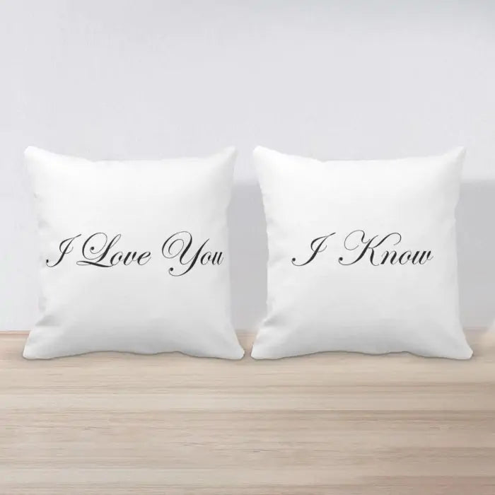 I Love You & You Know It Cushion - Set of 2