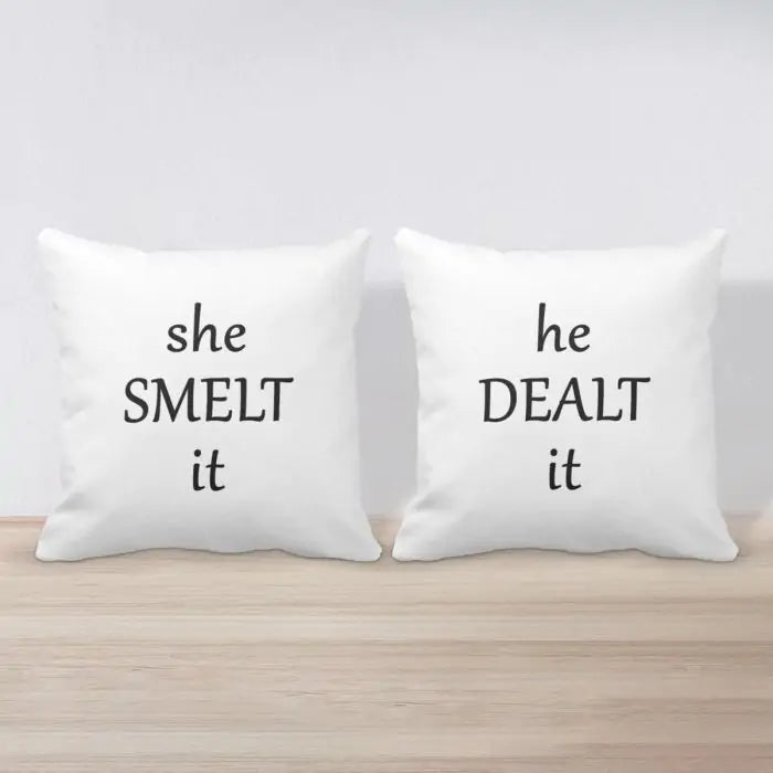 Smelt It Dealt It Cushion - Set of 2