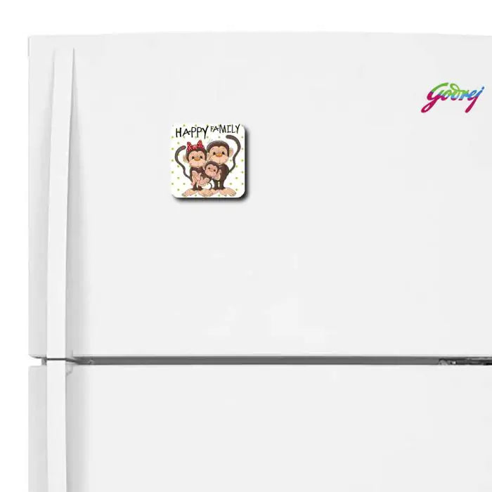 Happy Monkey Family Souvenir Magnet-2