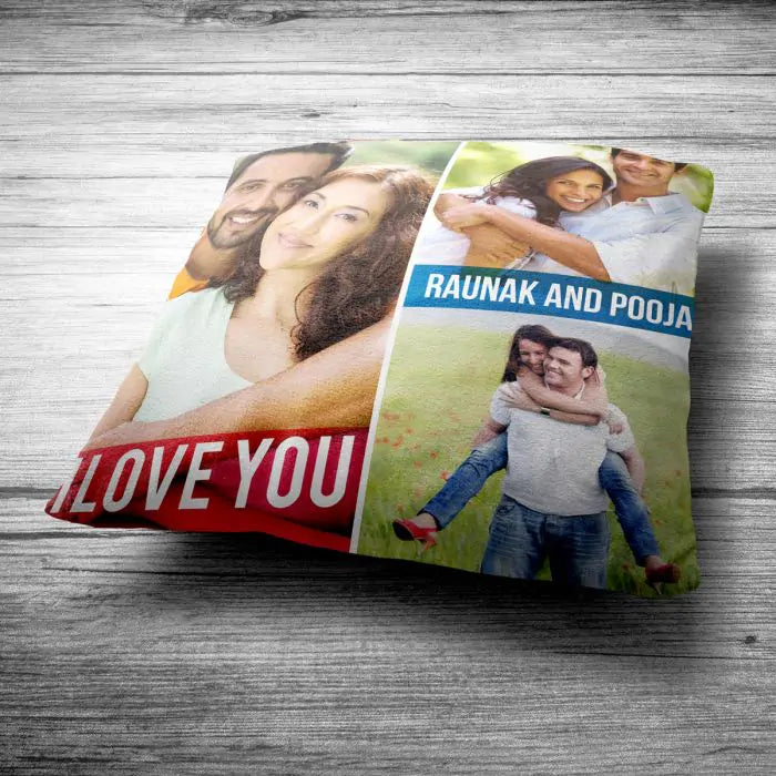 Personalized I Love You Cushion Gift for Valentine's Day 2