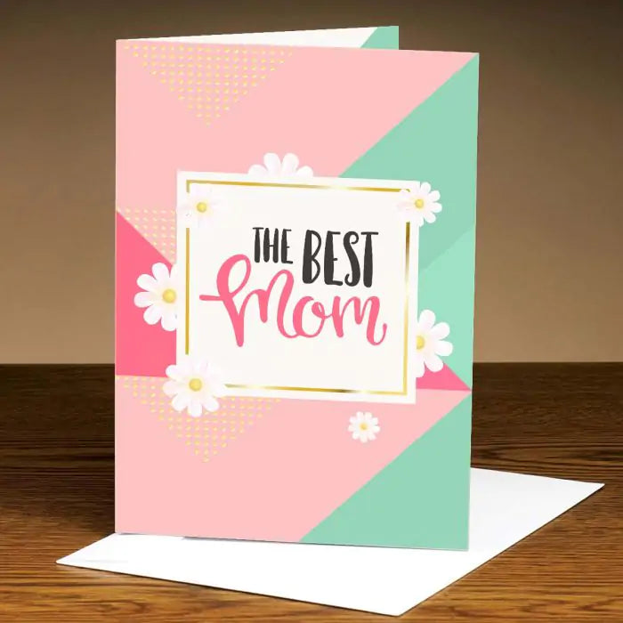 Personalized The Best Mom Greeting Card Gift For Mother's Day 1