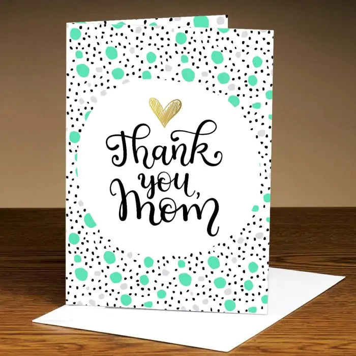 Customized Thank You Mom Greeting Card Gift For Mother's Day 5