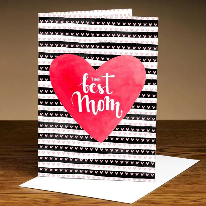 Personalized The Best Mom Greeting Card For Mother's Day 1