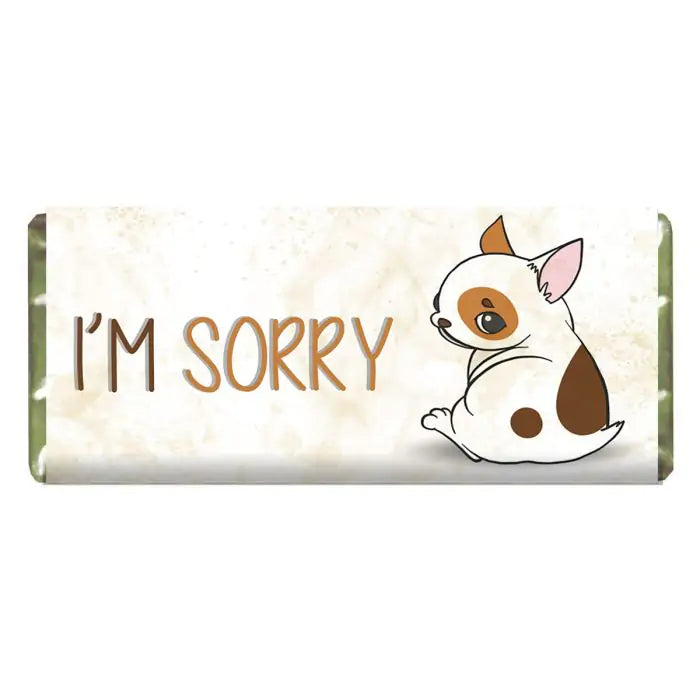Personalised I Am Sorry Choco Bar