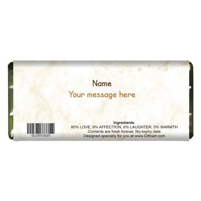 Personalised I Am Sorry Choco Bar