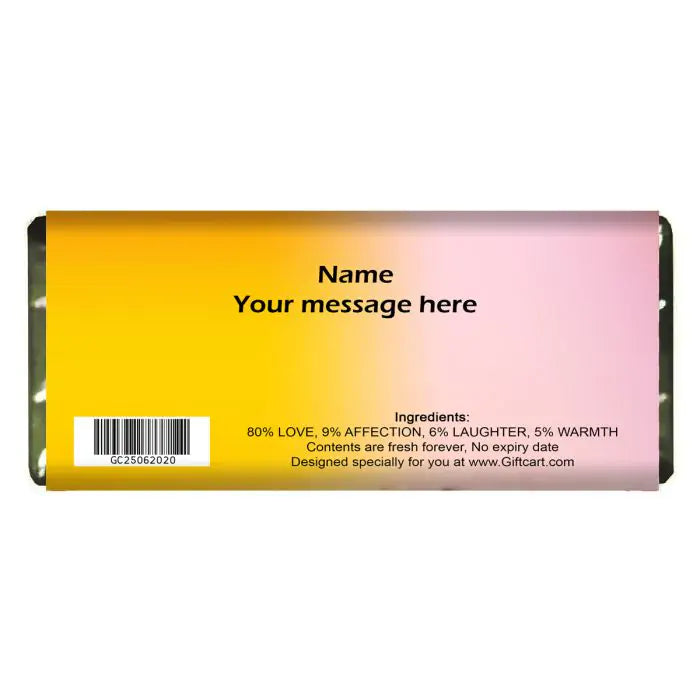 Personalised Sweet Sorry Choco Bar