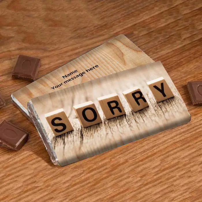 Personalised Truly Sorry Choco Bar