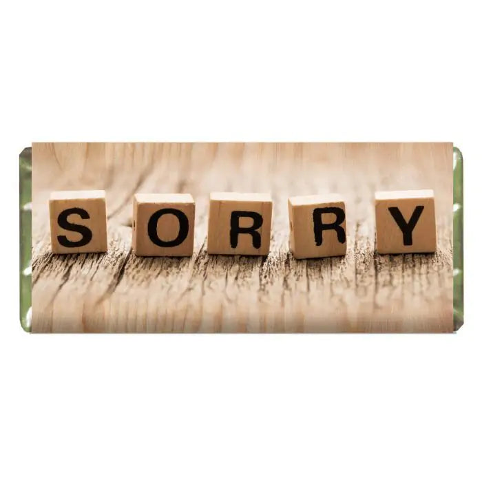 Personalised Truly Sorry Choco Bar