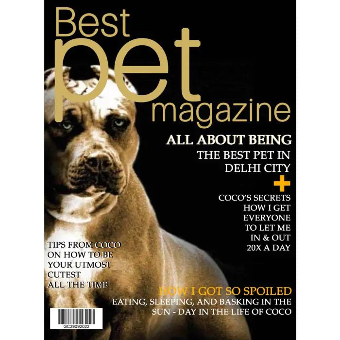 Personalised Best Pet Magazine Cover