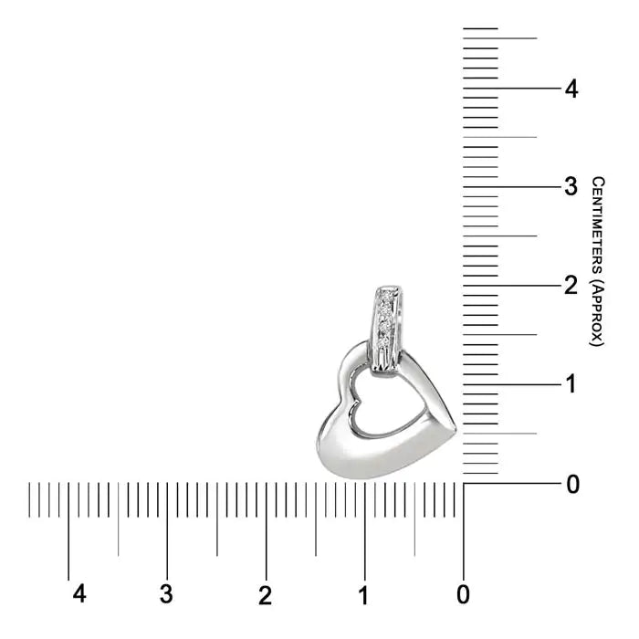 Surat Diamonds Heaven of Love Real Diamond & Sterling Silver Pendant with 18 IN Chain-5
