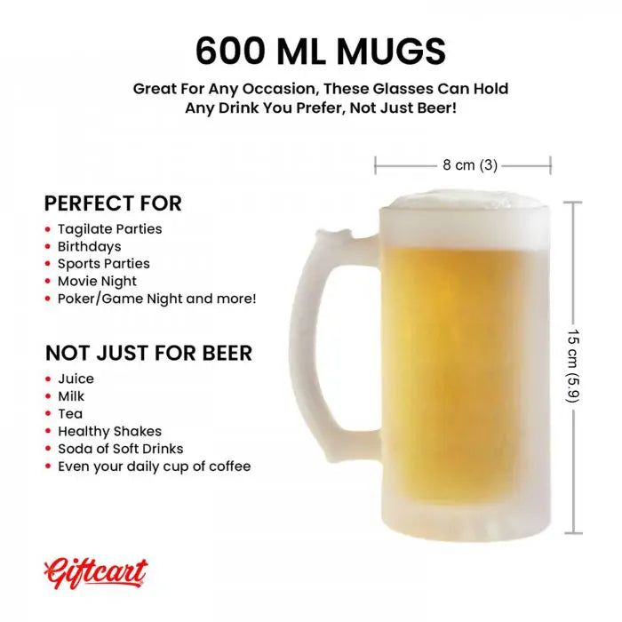 Customized The Goodfather Transparent Beer Mug For Dad