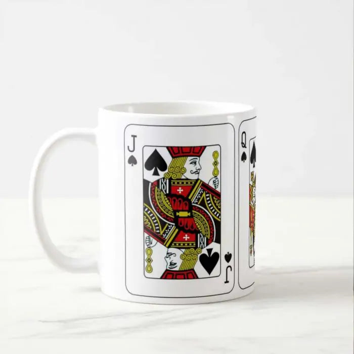 Jack, King & Queen Playing Card Mug