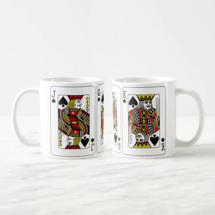 Jack, King & Queen Playing Card Mug