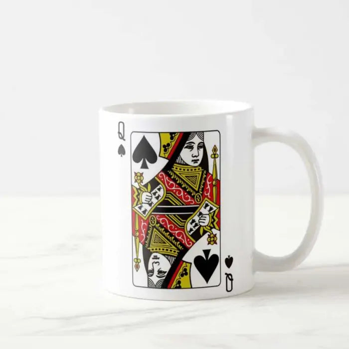 King & Queen Playing Card Couple Mug-3