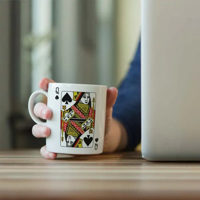 King & Queen Playing Card Couple Mug-4