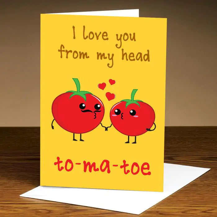 Personalised I Love You from my Head to Tomato Card-1