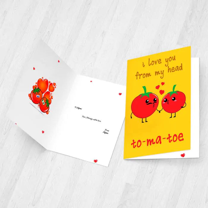 Personalised I Love You from my Head to Tomato Card-3