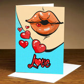 Personalised Kiss Love Card-1
