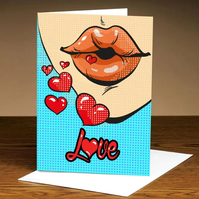 Personalised Kiss Love Card-1