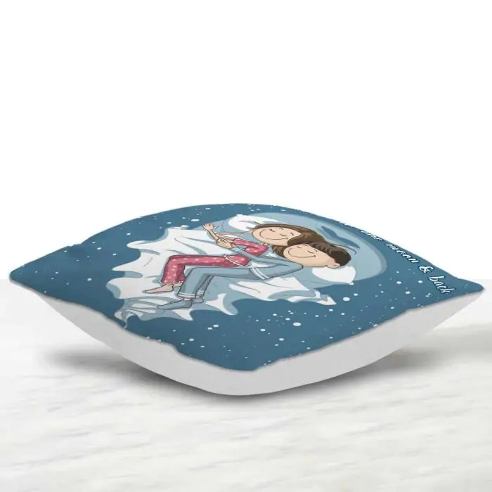 Love You To The Moon Cushion Gift For Valentine's Day 2