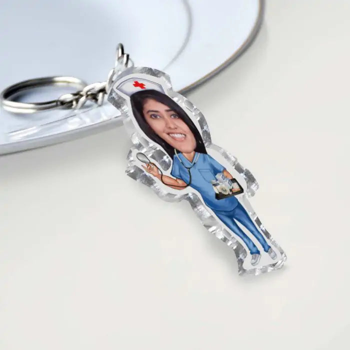 Personalised Female Nurse Caricature-2