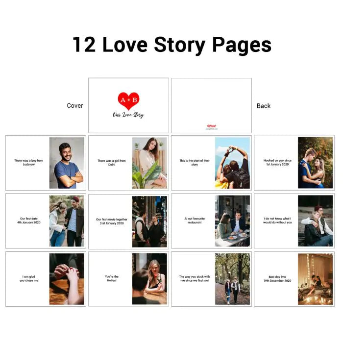 Personalised Love Journal with Photos - Our Love Story-6