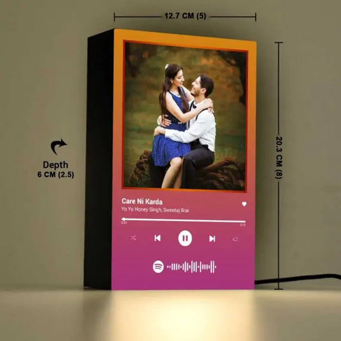 Personalised Spotify Box Lamp